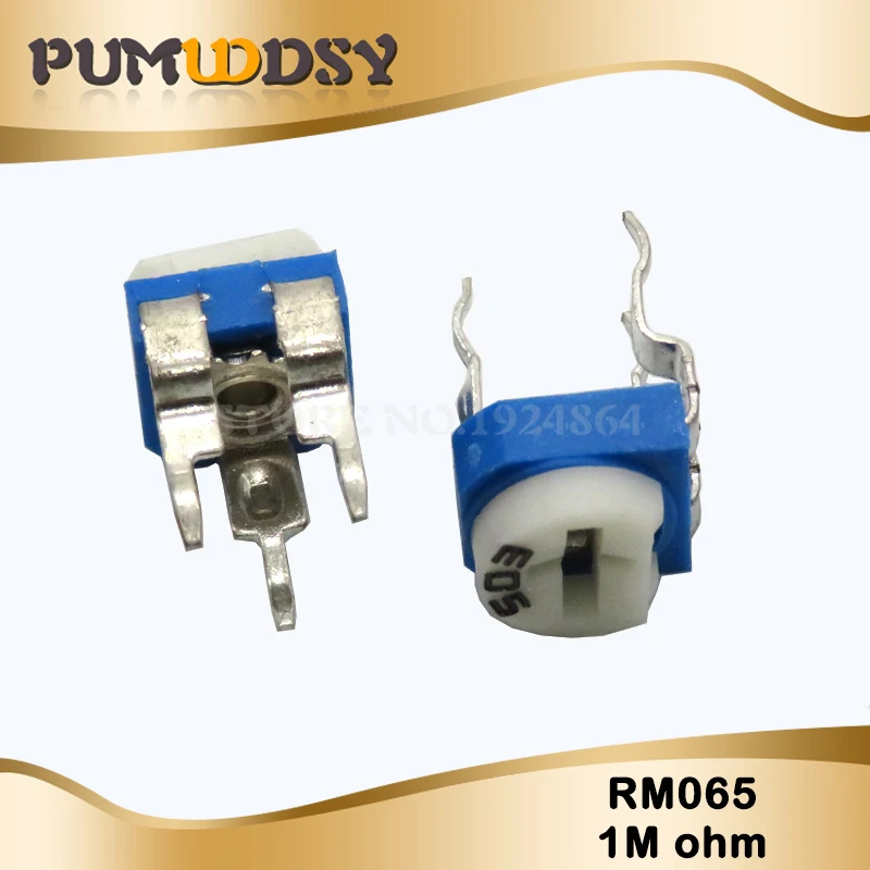 20 шт RM065 RM-065 1 м ом 105 RM065-105 триммер регулируемый резистор потенциометра