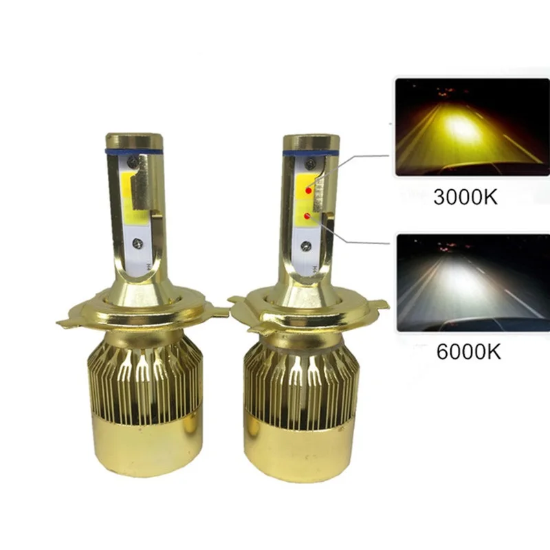 CROSSLEOPARD-White-Gold-Color-12V-10000LM-H4-H7-H1-H8-H9-H11-Led-Car-Headlight-3000K (6)