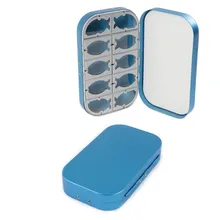 154*90*27 мм Алюминий муха коробка рыболовные Шестерни коробка рыболовные принадлежности рыболовный крючок для хранения снасти