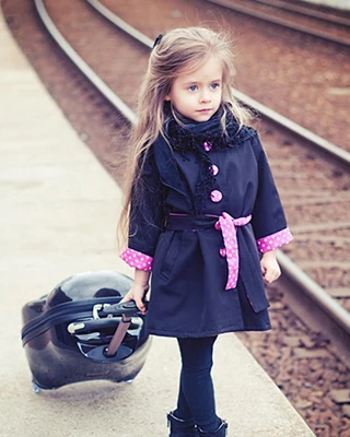 Осенние детские куртки в европейском стиле; модное manteau enfant fille; милое пальто и куртки в горошек для девочек; Casaco Menina; сезон весна - Цвет: As picture