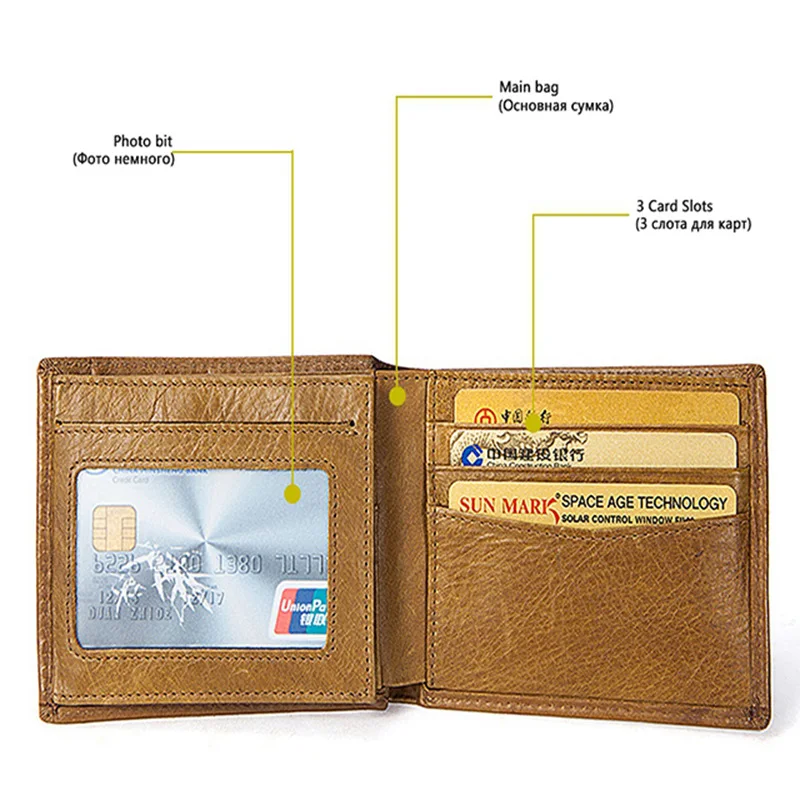 Мужские кошельки MVA из натуральной кожи с маленьким карманом для монет, клатч, кредитный держатель для карт, скрытый тонкий кошелек для денег, кошелек для мужчин 7608
