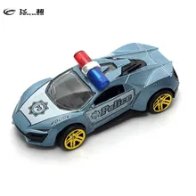 1х игрушечный автомобиль Feichao из 1:50 сплава, раздвижная полицейская версия, мини красочный автомобиль, металлическая Игрушечная машина для детей, день рождения