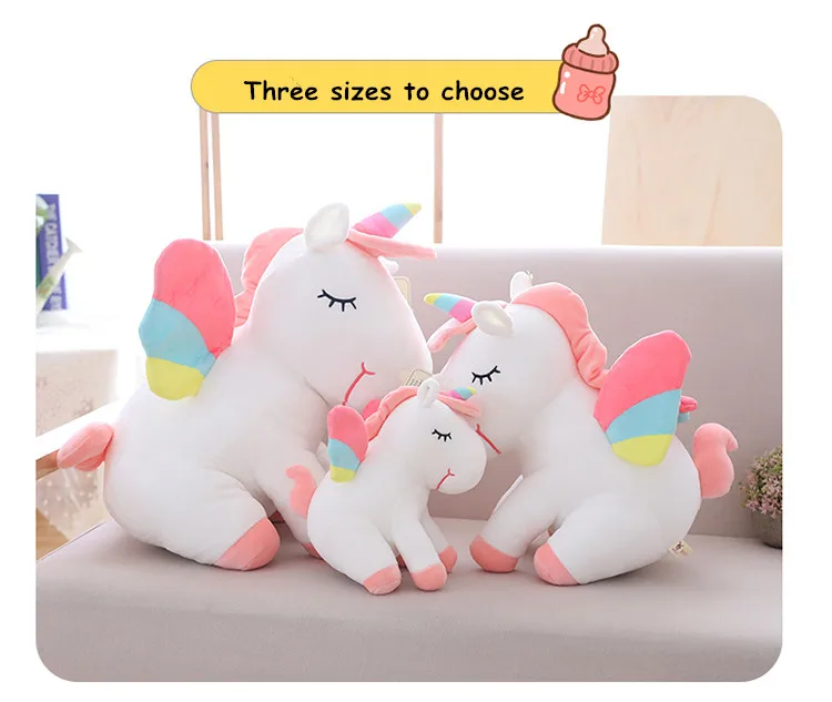 Kawaii единорог плюшевые куклы ультра мягкие лошадь животные игрушка эластичный плюш дети Huggable Единорог подарок на день рождения Домашний декор