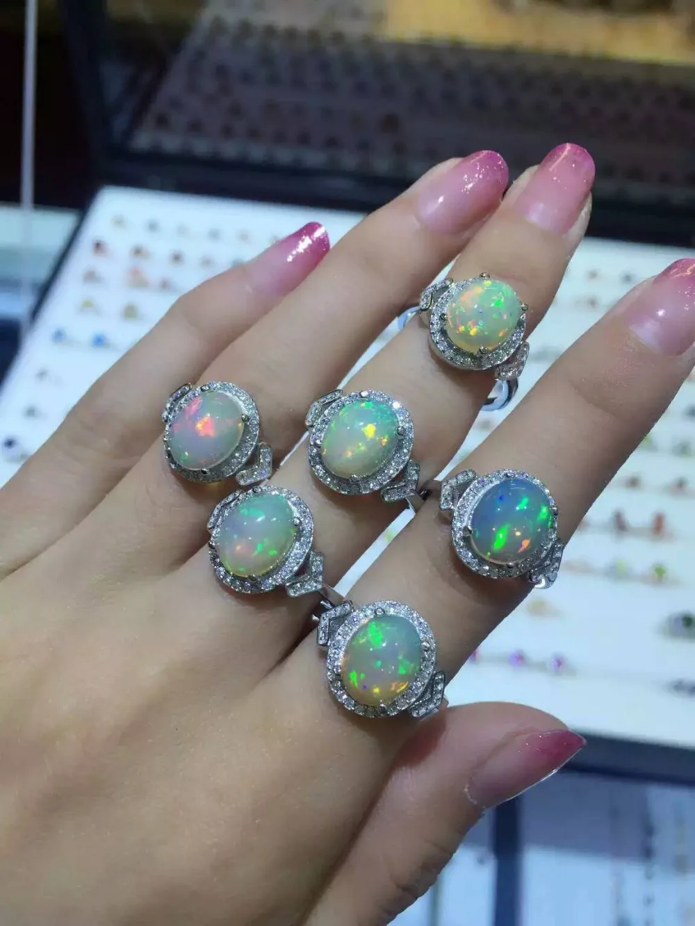 Natural Transparent opal Ring Natural gemstone Ring S925 ...