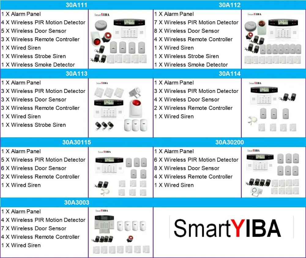 SmartYIBA 2 г беспроводной домашний бизнес sim-карта безопасности GSM сигнализация система охранной сигнализации наружная сирена автоматический