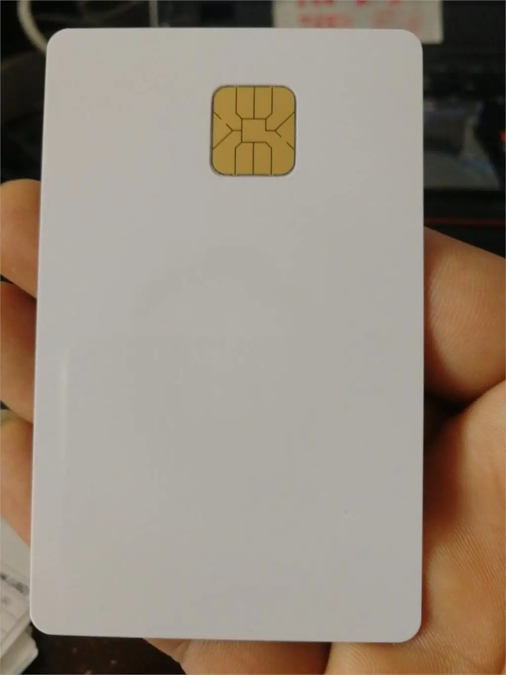 10 шт./лот белая ПВХ заготовка карты SLE 4428 chip contact IC smart card|card weaving cards|card magic tricks for kidscard