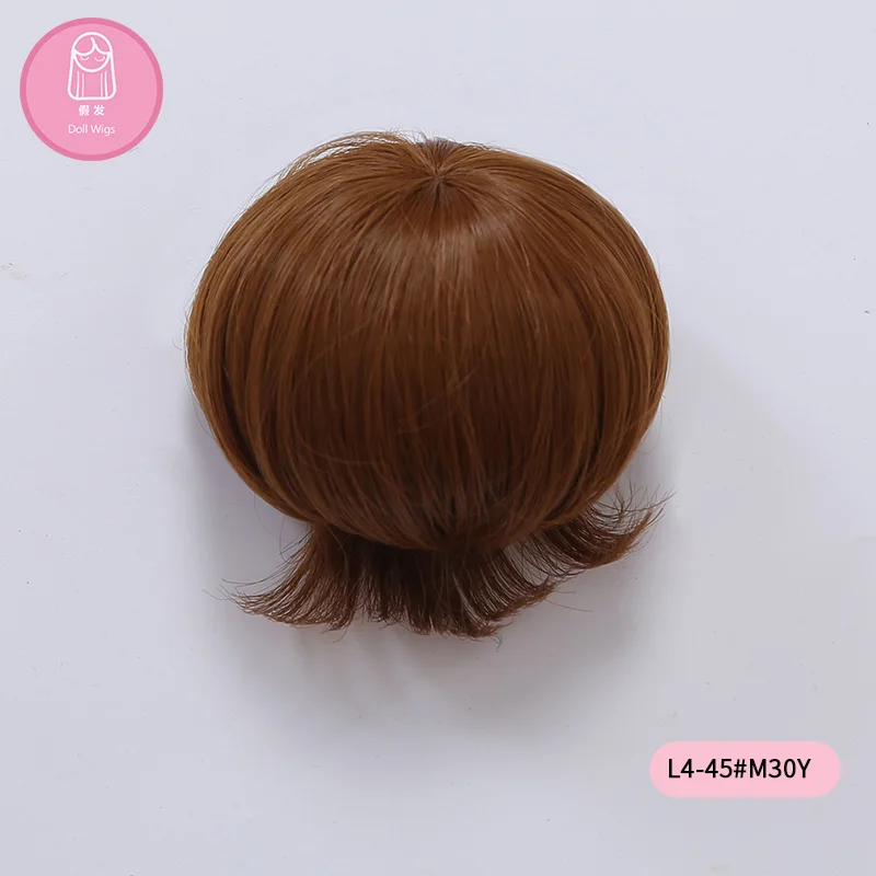 Tanie Peruka dla BJD Doll darmowa wysyłka peruka 7 8 cal 1 4 wysokiej temperatury krótkie włosy dziewczyna lalka chłopiec z grzywką typu mody stylowe włosy