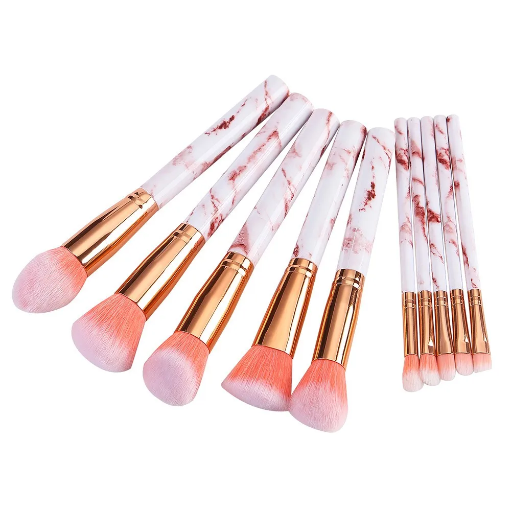 

5Pcs Pink Multifunctional Marble Texture Makeup Brush Foundation Concealer Powder Eyeshadow Eyebrow Brush Set Pennelli