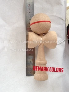 Розничная Горячая kendama огонь и шар Череп краска с бревенчатой ручкой costomize - Цвет: green handle