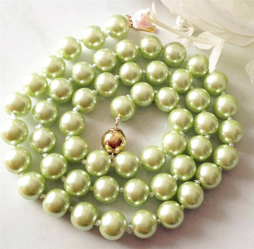 

3102 Fashion Jewellery Pale Yellow South Sea Shell Pearl Necklace