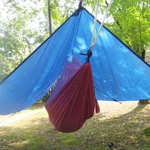 Ultralight Outdoor Portable Hammock Awning Hanging Tent Wear-resisting Large Multi-functional Mat Folding UV Proof Waterproof