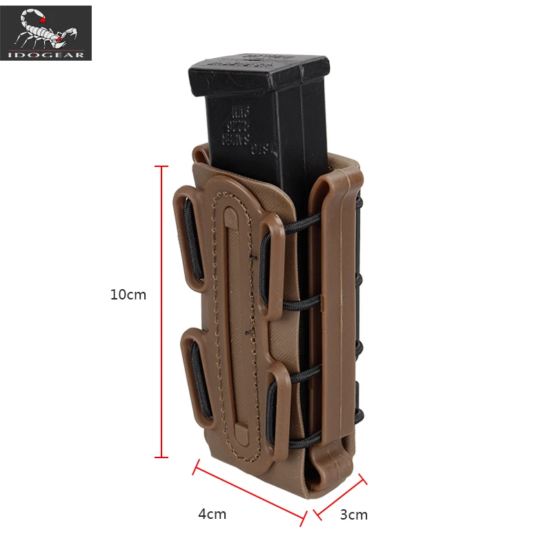 Кармашки для магазинов IDOGEAR 9 мм военный Зажим ремня Fastmag Пластиковая Сумка molle