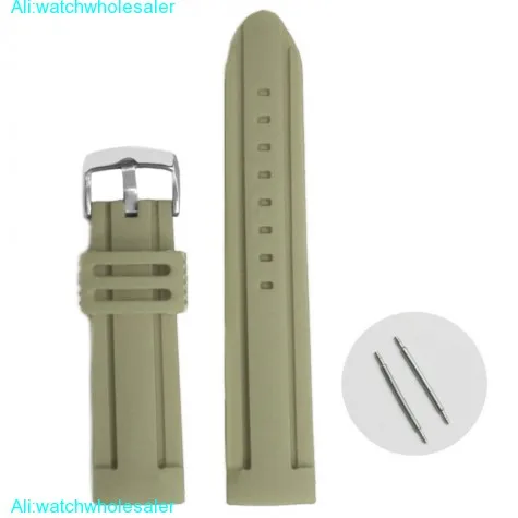 24mm Smart Grey Color Silicone Jelly Rubber Unisex Watch Band Straps WB1072D24JB