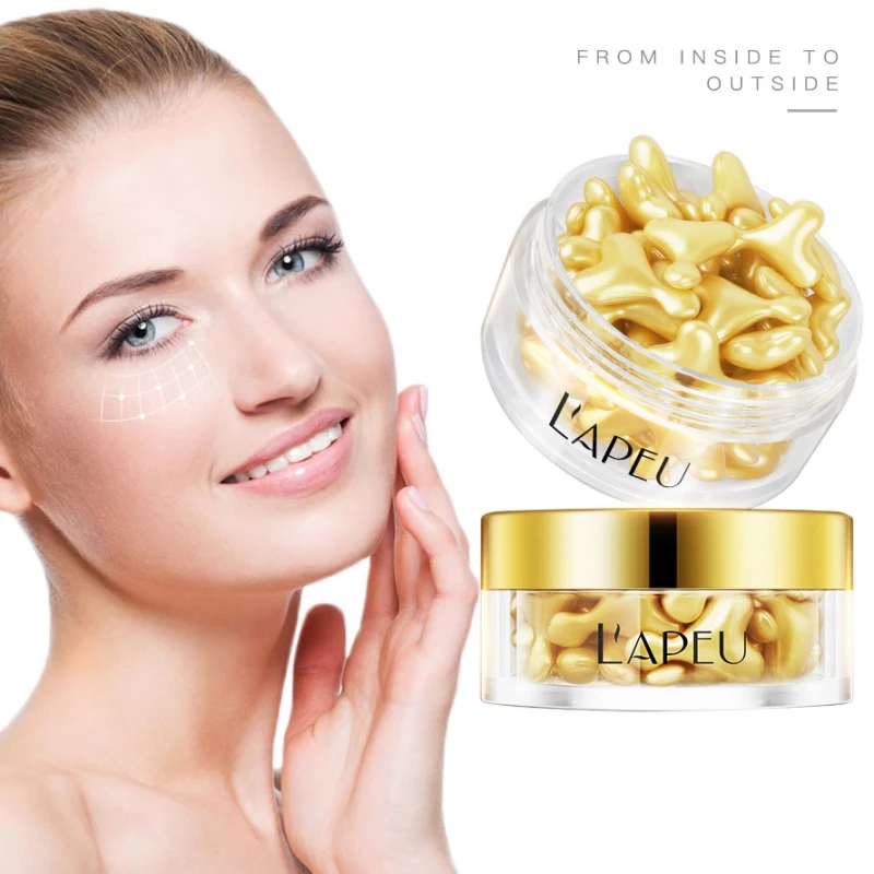 

Sheep Placenta Gold Capsule Essence Hydrating Firming Skin Ant-wrinkle Anti-drying Face Serum
