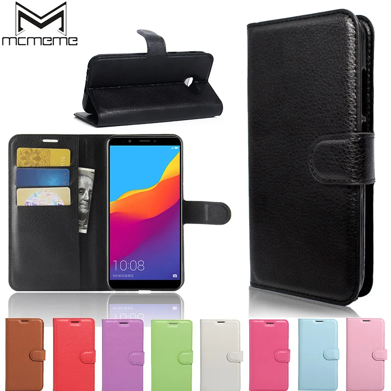 

For Huawei Y7 Prime 2018 Case Huawei Honor 7C Cover Luxury Flip Wallet PU Leather Back Cover For Huawei Y7 2018 Enjoy 8 Case Bag