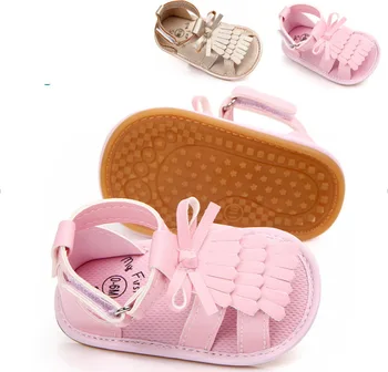 

DHL 50pair Baby Sandals Girl Shoes Newborn Baby Tassel Bow Fashion Infant Baby Girl Sandals