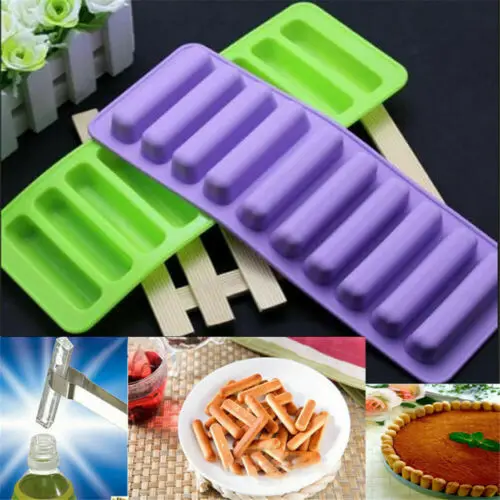 

Silicone Ice Cube Tray Mold Ice Mould Water Stick Bottle Ice Cream Markers Tools Thumb Cookie Mold Random Color