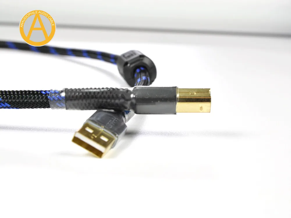 UC04 Hifi USB Cable USB Audio Data Cable USB Type A To B Cable Star Quad 0.5/0.75/1m/1.5/2/3/5m USB Cable PC DAC Sound Card
