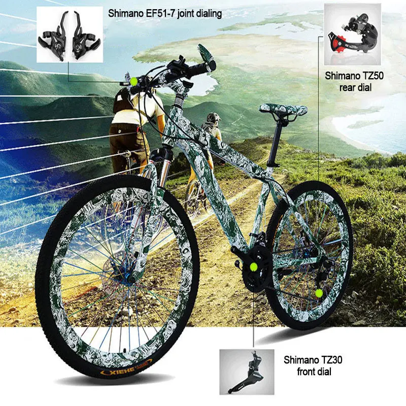 Sale Promotion 26 inch bicycle double disc brake bicicleta mountain bike speed student fiets 2