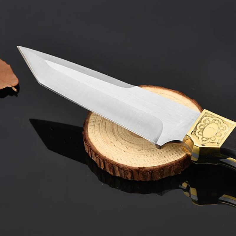 Охотничий нож, дамасский стальной нож, скандинавский ручной Кованый нож, острые ножи, Узорчатая Сталь с высокой твердостью SDIYABEIZ