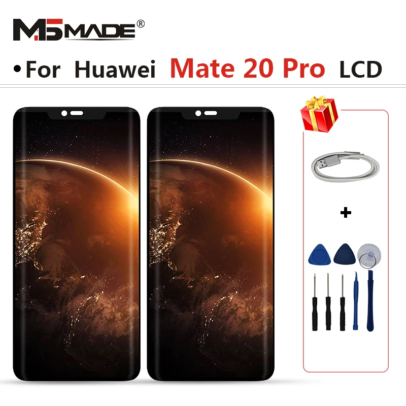 

Original Have Fingerprint LCDs For Huawei Mate 20 Pro LCD Display Touch Screen Digitizer Replacement Parts With Frame