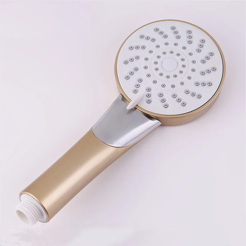 

ABS Gold High Pressure Shower Head Hand Hold Saving Water Shower Head Three Adjustable Shower Head