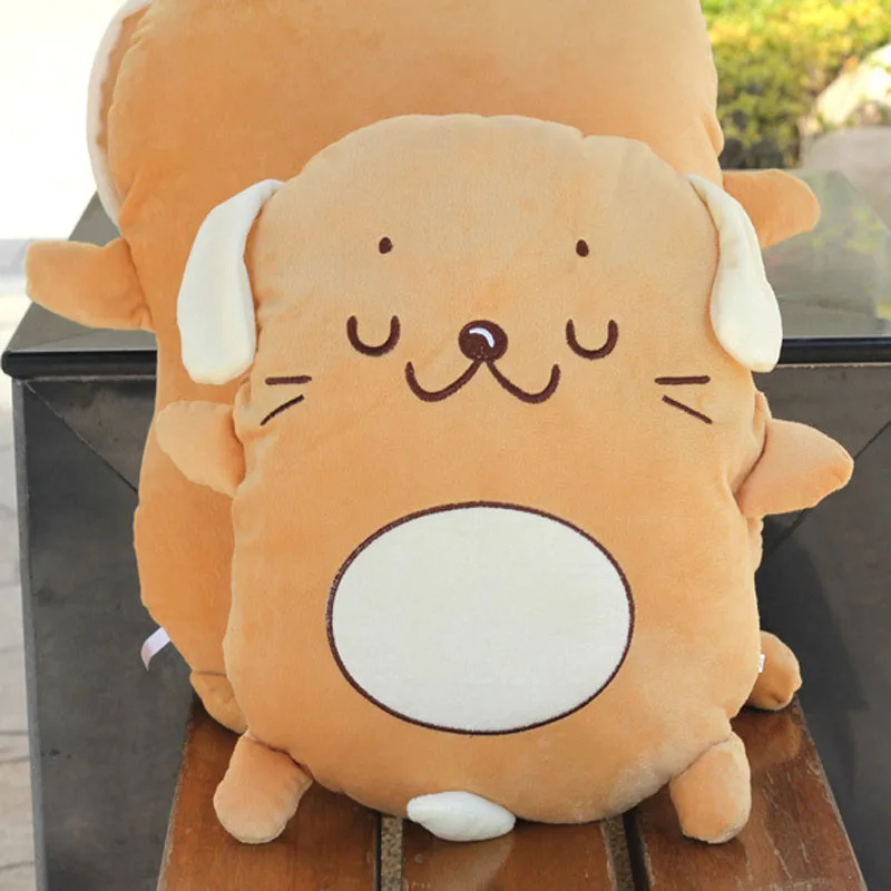 40 Cm Biscuit Dog Cute Pillow Big Back Cushion Creative Plush Toy Doll