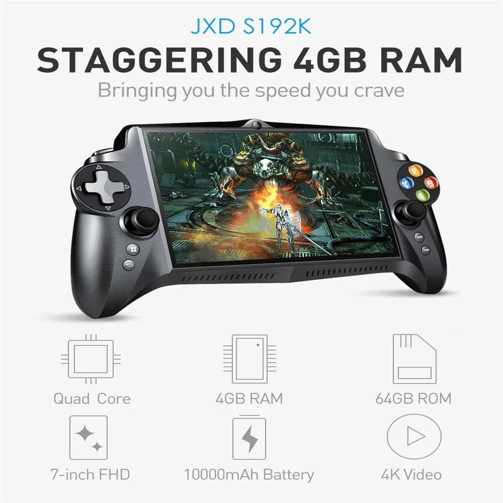 JXD S192K геймпад Tablet PC игры RK3288 7' Android 5 1 4 ядра портативной консоли ГБ/64 ГБ 3D 8 ГГц EMMC