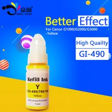 1 шт. желтый GI-490 GI490 совместимый краситель чернила для канона pixma G1400 G2400 G3400 G1000 G2000 G3000 G1100 твердочернильный картридж Системы