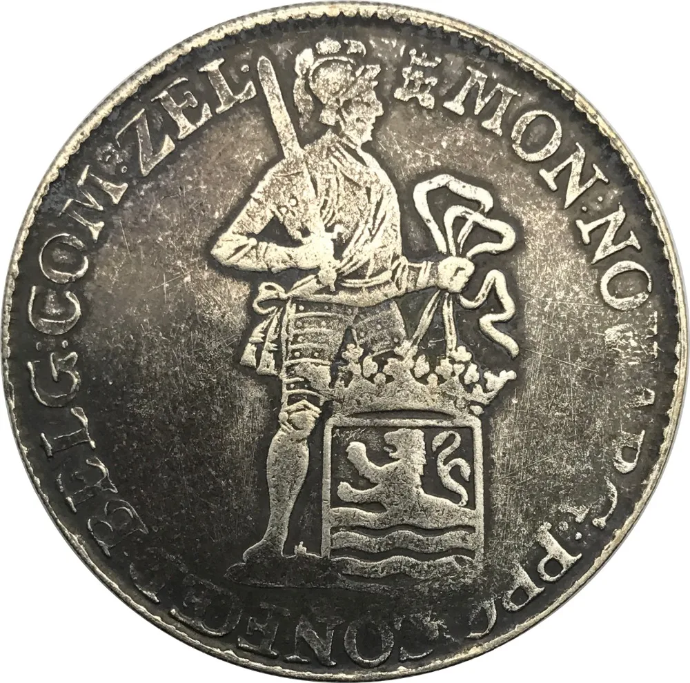 

Netherlands 1769 Dutch Republic (Zeeland) 1 Ducaton 90% Silver Copy Coin