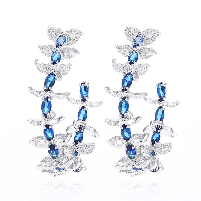

XIUMEIYIZU Luxury Gold Plating Fashion Round Shining Crystal Zircon Big Hoop Earrings For Women