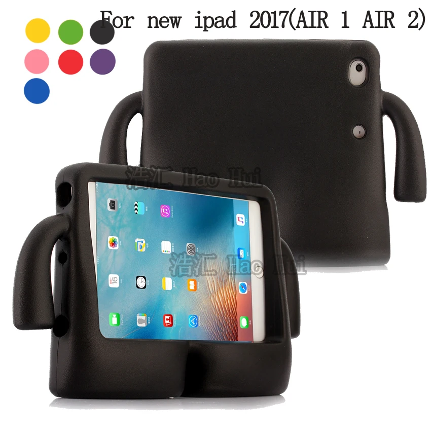 

For New iPad 9.7" 2018 2017 case for iPad air 1 air 2 Stand Shockproof Children Kids Handle EVA Foam Case Cover Fundas Coque