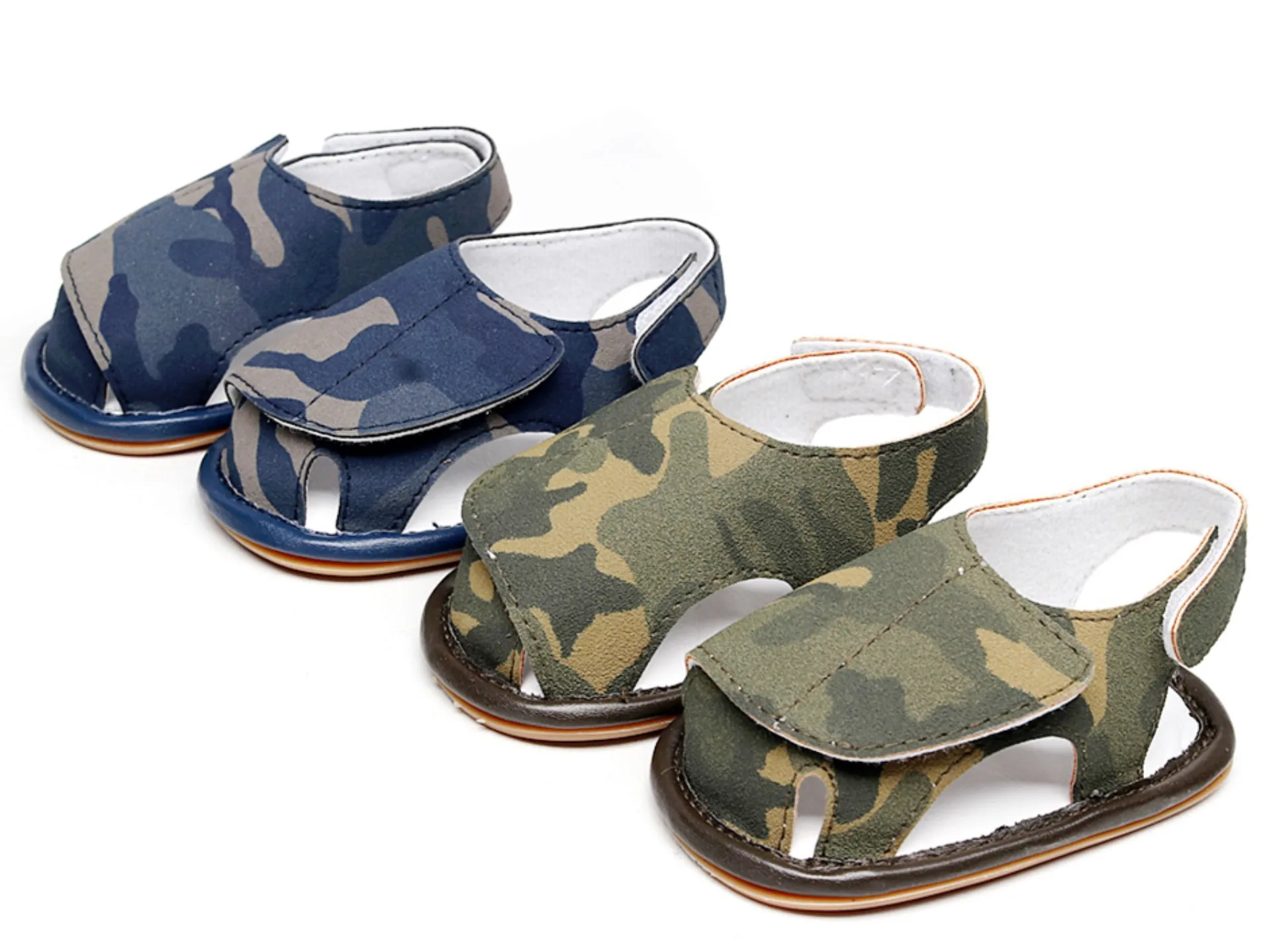 New Summer Style for Boys First Walkers Camouflage Green Blue Infant