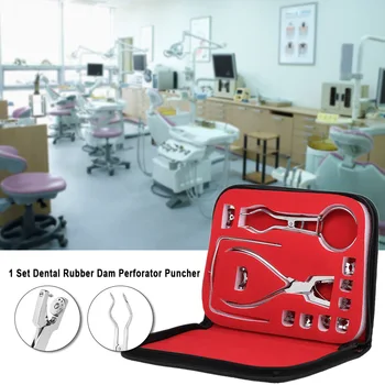 

1 Set Teeth Care Rubber Dam Set Perforator Puncher Pliers for Dentist Orthodontic Lab Device Instrument Equipment 12Pcs