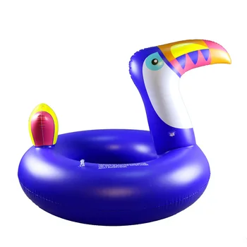 

S/L Blue Bird Inflatable Swimming Ring Swimming Pool Float Summer Party Fun Water Toys