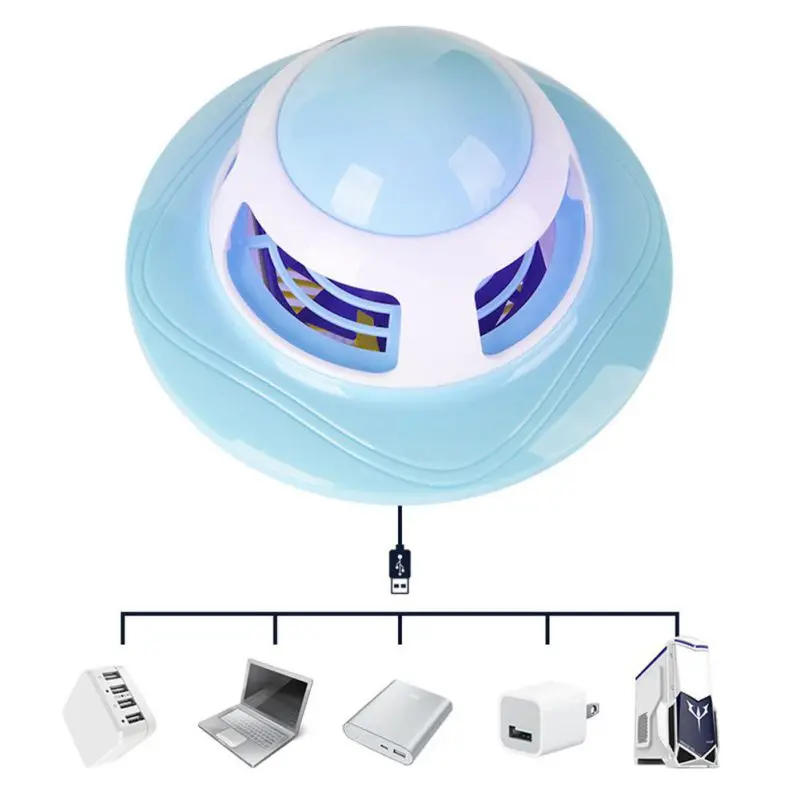 Controle de Pragas Eletrônica Mosquito Assassino Lâmpada Elétrica Fly Armadilha Led Luz Bug Inseto Repeller 2020 Usb 2 led lâmpada luz bug inseto repeller