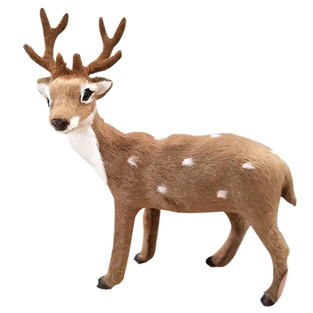 

Dark Brown Simulation ELK Deer Simulated Christmas Reindeer Standing Party Decor Xmas Elk Christmas Decorations