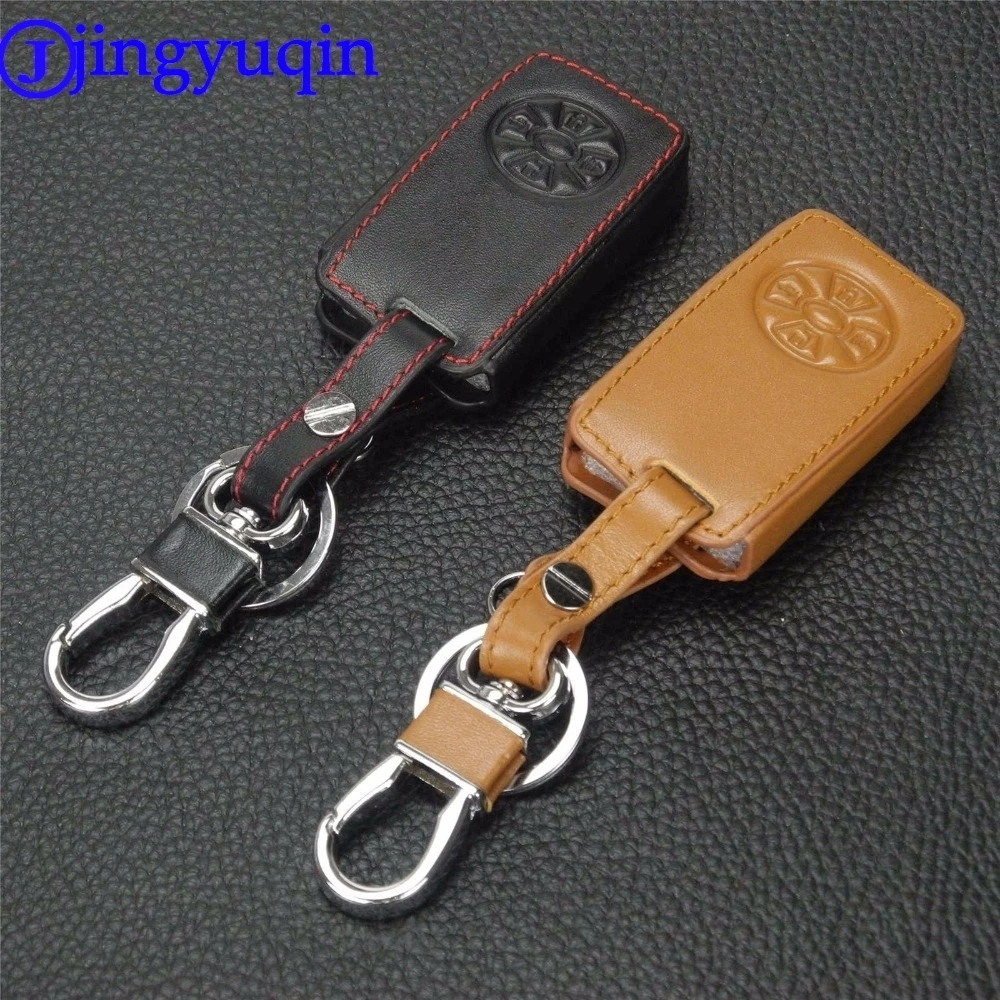 

jingyuqin 2/3/4 Buttons Remote Folding Flid Key Leather Car-Styling Key Cover Case For Toyota RAV4 Reiz Yaris