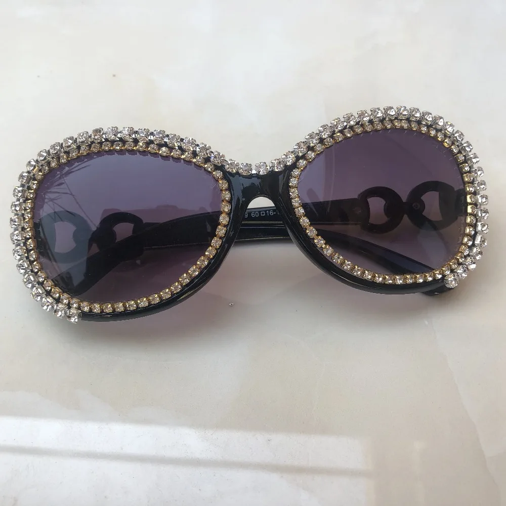 

2019 ZAOLIHU Designer Women Diamond Sunglasses Round Shades Female Eyewear UV400 Retro Crystal Sun Glasses Gafas de sol