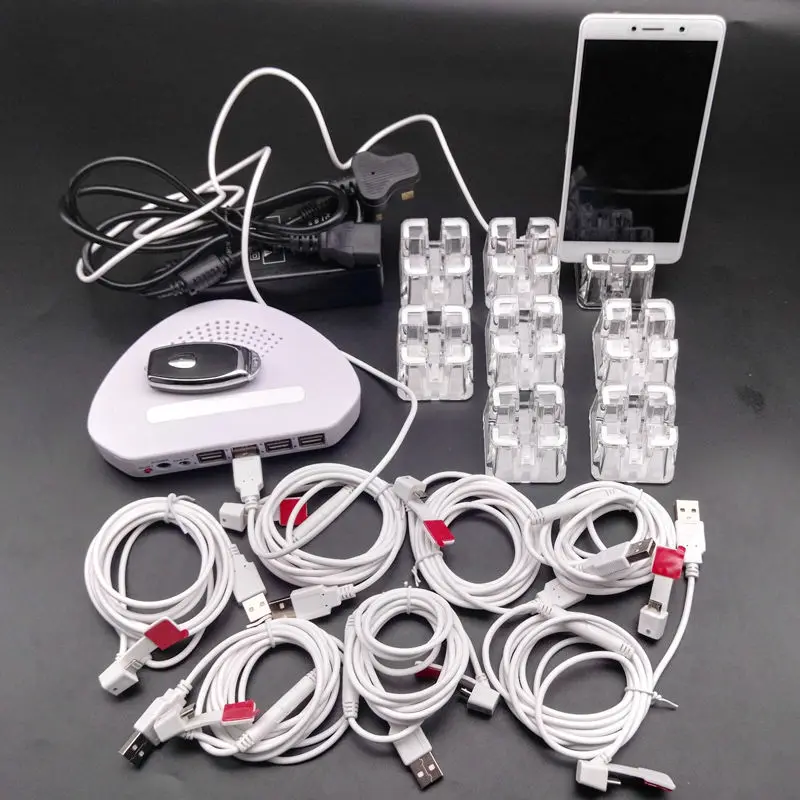 Us 119 0 Phone Mobile Phones Security Alarm System Cellular Anti Theft Display Holder Charge For Iphone Meizu Huawei Vivo Oppo In Host