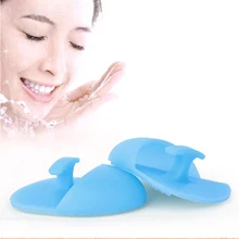 4 шт./компл. силиконовая Очищающая щетка для лица портативное ручное очищающее средство для лица скрубберы для лица очищающие щетки смешанные цвета