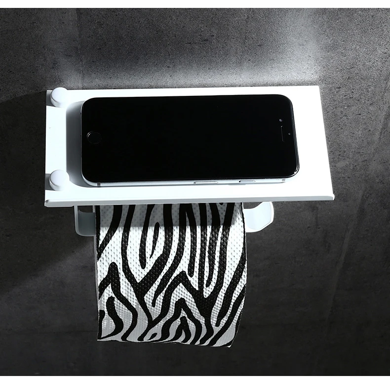 Лаконичное настенное крепление держатель туалетной бумаги Ванная комната многоцветный приспособление рулон из нержавеющей стали держатели бумаги с Телефон Полка с baf