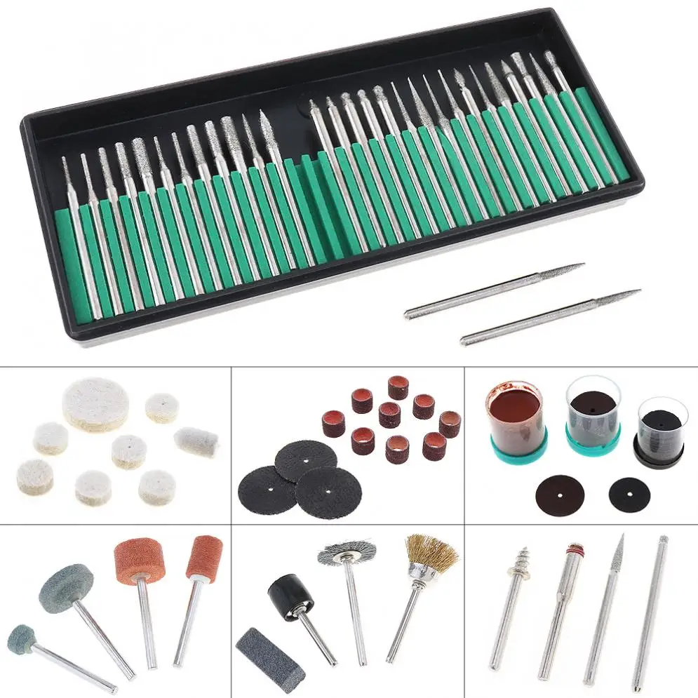 105pcs/set Electric Abrasive Accessories with 30pcs Grinding Needle