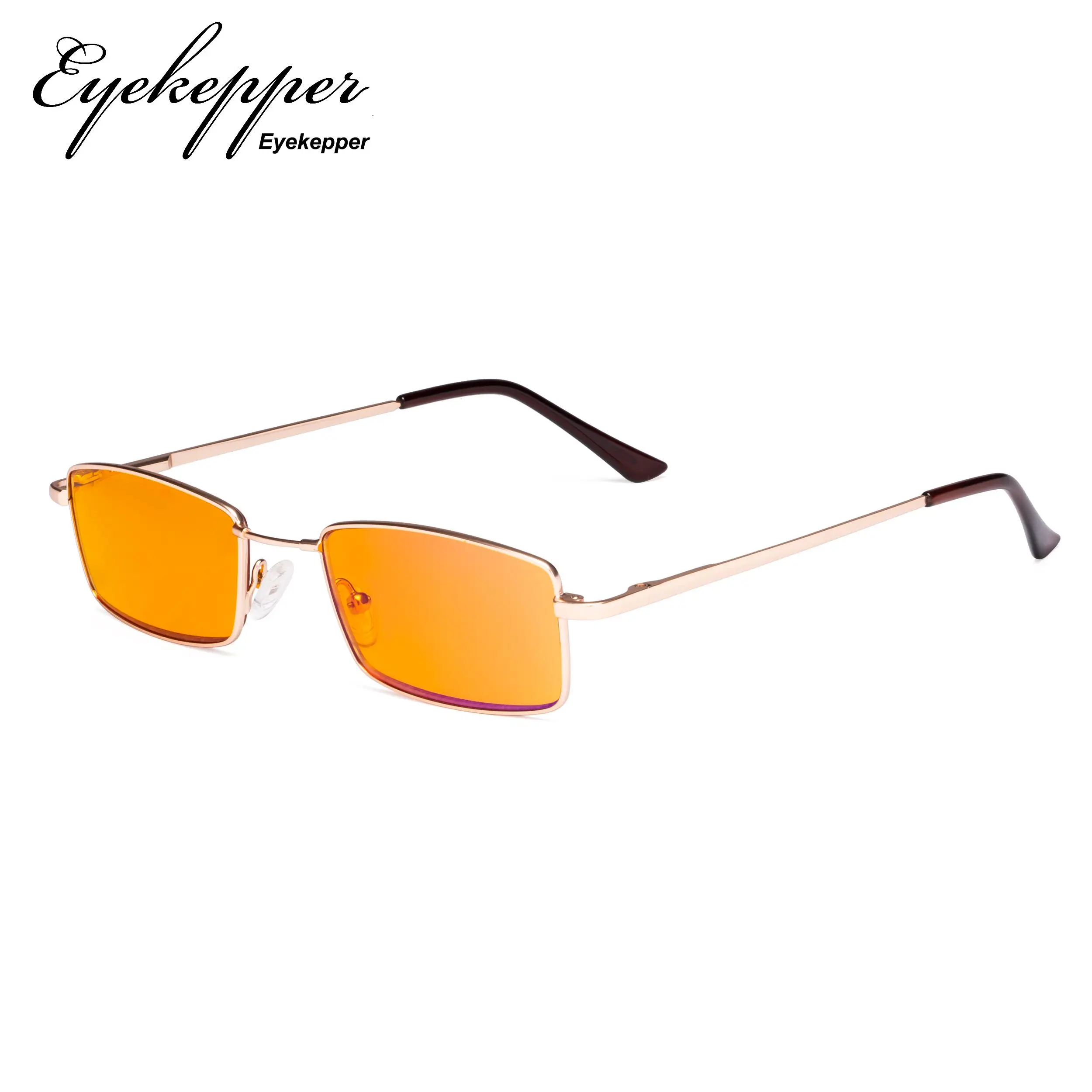 DS1709 Eyekepper синий светильник блокирующие очки с оранжевым тонированным фильтром линзы e-Memory титановый мост компьютерные очки