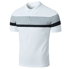 HTLB мужские летние новые деловые повседневные рубашки поло, мужские брендовые модные эластичные мягкие дышащие рубашки поло из хлопка для мужчин