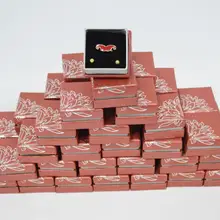 100 шт/уп бумажная коробка подарка ювелирных изделий для кольца Упаковка-органайзер 5*5*3,5(см