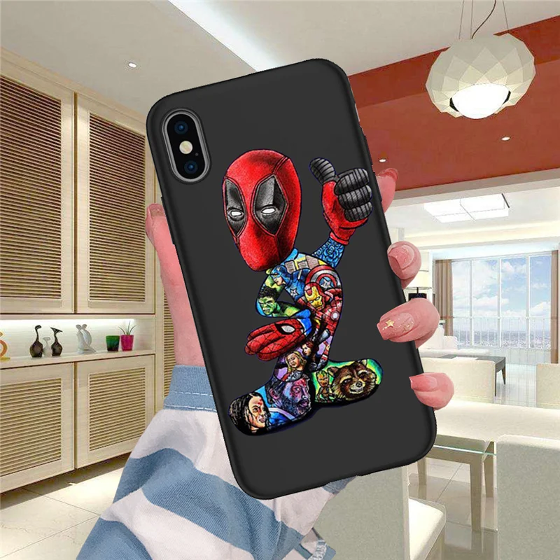 Groot Joker Stitch для iPhone X, XR, XS, Max, 5, 5S, SE, 6, 6 S, 7, 8 Plus, Oneplus, 5 T, Pro, 6 T, чехол для телефона, Funda, Coque Etui, deadpool - Цвет: H1406