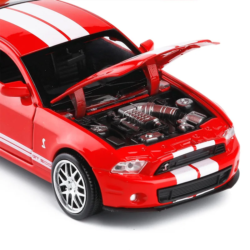 Игрушечный автомобиль Mustang Shelby GT500 из сплава 1:32 литья под давлением металлическая