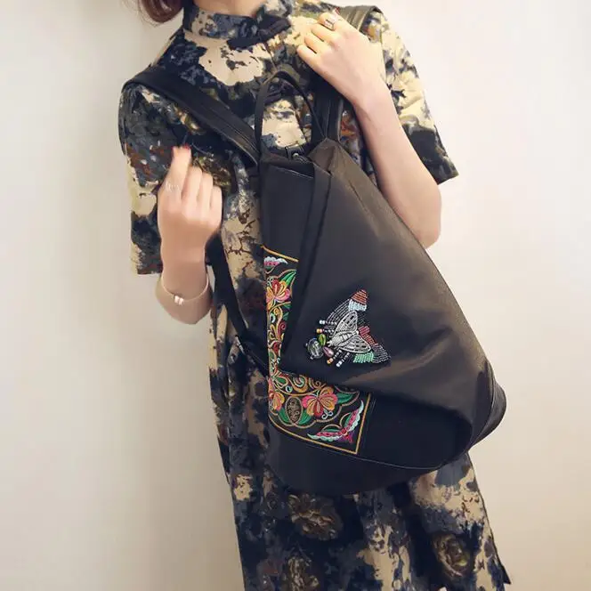 new bag 102116 women national oxford backpack double shoulder bag