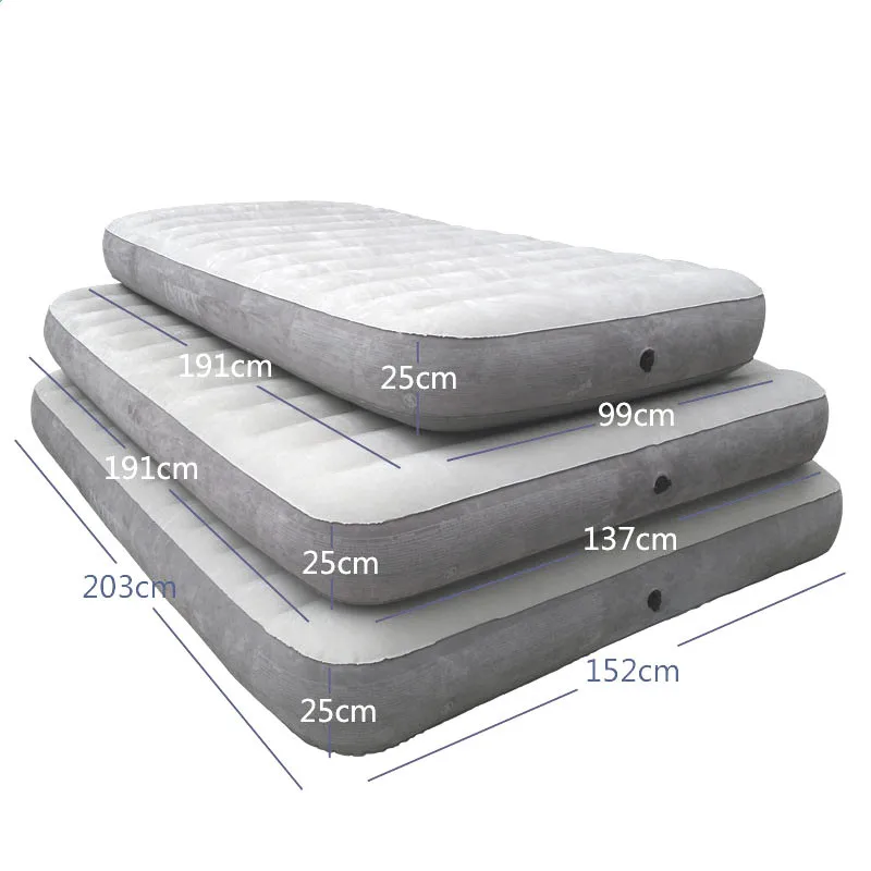 Inflatable Airbed Mattress Topper Folding Bed Beach Airbed ...